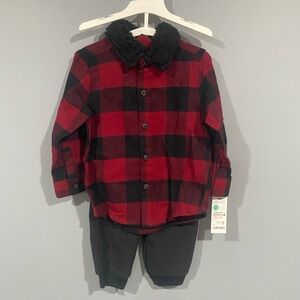 Baby/ Toddler Boy Flannel Outfit